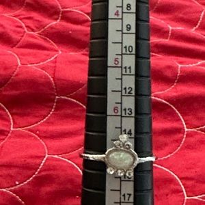 Fashion Silver Opal Ring Size 7 ( 5/20$ )